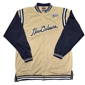 FUBU Tan and Black Bomber Jacket